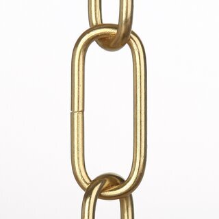 Lampen Metall-Kette 3,8 mm 20x47 | Vermessingt | Zum Aufhngen schwerer Lampen & Kronleuchter | Belastbar bis 18 kg - Meterware