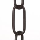 Lampen Metall-Kette 3,8 mm 20x47 | Schwarz lackiert | Zum...