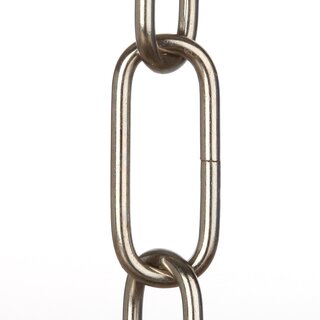 Lampen Metall-Kette 3,8 mm 20x47 | Vernickelt | Zum Aufhngen schwerer Lampen & Kronleuchter | Belastbar bis 18 kg - Meterware
