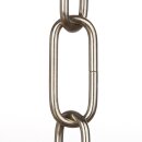 Lampen Metall-Kette 3,8 mm 20x47 | Vernickelt | Zum Aufhängen schwerer Lampen & Kronleuchter | Belastbar bis 18 kg - Meterware