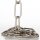 Lampen Metall-Kette 3,8 mm 20x47 | Vernickelt | Zum Aufhängen schwerer Lampen & Kronleuchter | Belastbar bis 18 kg - Meterware