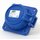 PCE Schutzkontakt-Anbausteckdose NAUTILUS 250V/16A IP66/68 blau