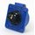 PCE Schutzkontakt-Anbausteckdose NAUTILUS 250V/16A IP66/68 blau
