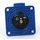 PCE Schutzkontakt-Anbausteckdose NAUTILUS 250V/16A IP66/68 blau