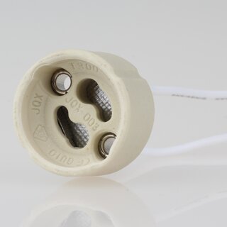 GU10 Halogen-Keramik-Lampenfassung mit 15 cm Silikonleitung 2A/250V maximal 100W
