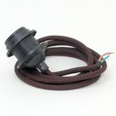Textilkabel Lampenpendel braun mit E27 Dach-Lampenfassung...