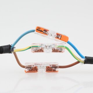 Wago 221-2411 Compact Verbindungsklemme 1-polig transparent fr alle Leiterarten