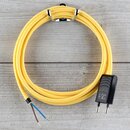 Textilkabel Anschlussleitung Zuleitung 1-5m gelb mit...