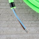 Textilkabel Anschlussleitung Zuleitung 1-5m neon-grün mit Euro-Flachstecker