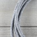 Textilkabel Anschlussleitung Zuleitung 1-5m steingrau mit Euro-Flachstecker