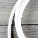 Textilkabel Anschlussleitung Zuleitung 1-5m weiß mit Euro-Flachstecker