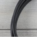 Textilkabel Anschlussleitung Zuleitung 1-5m schwarz mit Euro-Flachstecker