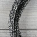 Textilkabel Anschlussleitung Zuleitung 1-5m grau meliert mit Euro-Flachstecker