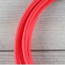 Textilkabel Anschlussleitung Zuleitung 1-5m rot mit Euro-Flachstecker