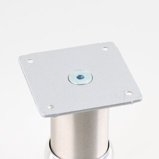 Hfele Mbelfu Mbelfe 80mm mit Hheneinstellung und Platte Metall