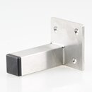 Hfele Mbelfu 80mm mit Platte Edelstahl matt gebrstet...