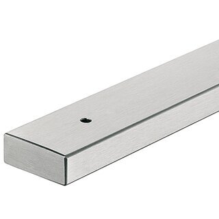 Hfele Design-Mbelfu Mbelfe 100x15mm Edelstahl gebrstet