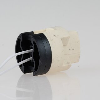 G9 Hochvolt-Halogen-Lampenfassung mit 15 cm PTFE-Leitung,  26,5 mm