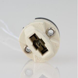 G9 Hochvolt-Halogen-Lampenfassung mit 15 cm PTFE-Leitung,  26,5 mm