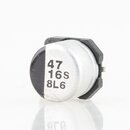 47 F 16 V SMD Elektrolytkondensator ELKO 6,5  5,4 mm
