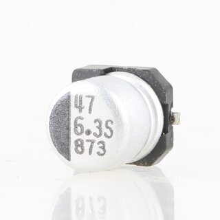 47 F 6,3 V SMD Elektrolytkondensator ELKO 105 5,0  5,8 mm
