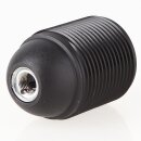 E27 Kunststoff Lampenfassung schwarz mit Außengewinde M10x1 IG 250V/4A