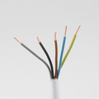 5x2,5mm NYM-J PVC-Mantelleitung Stromkabel Elektrokabel grau