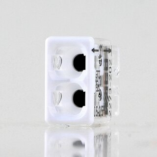 Wago 2273-202 Compact Verbindungsklemme 2-polig wei/transparent fr NYM-J Kabel