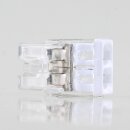 Wago 2273-202 Compact Verbindungsklemme 2-polig weiß/transparent für NYM-J Kabel