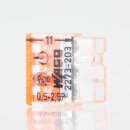 Wago 2273-203 Compact Verbindungsklemme 3-polig transparent/orange für NYM-J Kabel