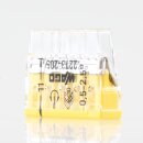 Wago 2273-205 Compact Verbindungsklemme 5-polig transparent/gelb für NYM-J Kabel