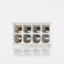 Wago 2273-208 Compact Verbindungsklemme 8-polig transparent/grau für NYM-J Kabel
