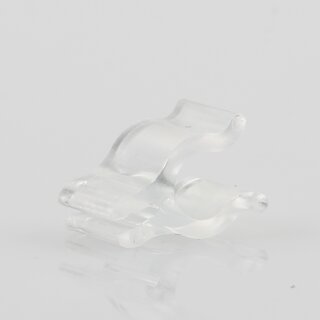 Kabelclip Kabelhalter Seilhalter-Clip fr Stahlseile Lampen-Kabel 6.0-7.5mm + Drahtseil 1.0-1.2mm Kunststoff transparent