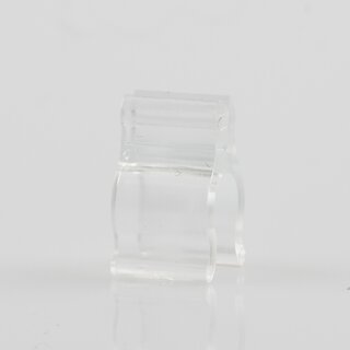 Kabelclip Kabelhalter Seilhalter-Clip fr Stahlseile Lampen-Kabel 6.0-7.5mm + Drahtseil 1.0-1.2mm Kunststoff transparent