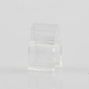 Kabelclip Kabelhalter Seilhalter-Clip für Stahlseile Lampen-Kabel 6.0-7.5mm + Drahtseil 1.0-1.2mm Kunststoff transparent