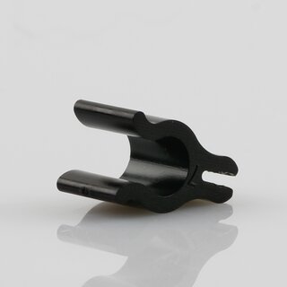 Kabelclip Kabelhalter Seilhalter-Clip fr Stahlseile Lampen-Kabel 6.0-7.5mm + Drahtseil 1.0-1.2mm Kunststoff schwarz