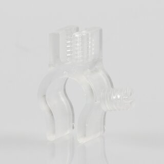 Kabelclip Kabelhalter Seilhalter-Clip fr Stahlseile Lampen-Kabel 7.0-8.5mm + Drahtseil 1.0-2.0mm Kunststoff transparent