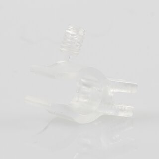 Kabelclip Kabelhalter Seilhalter-Clip fr Stahlseile Lampen-Kabel 7.0-8.5mm + Drahtseil 1.0-2.0mm Kunststoff transparent
