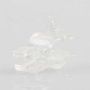Kabelclip Kabelhalter Seilhalter-Clip für Stahlseile Lampen-Kabel 7.0-8.5mm + Drahtseil 1.0-2.0mm Kunststoff transparent