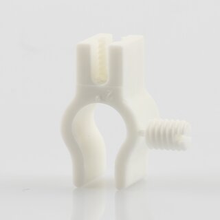 Kabelclip Kabelhalter Seilhalter-Clip fr Stahlseile Lampen-Kabel 7.0-8.5mm + Drahtseil 1.0-2.0mm Kunststoff wei