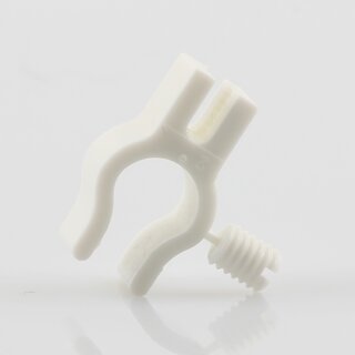 Kabelclip Kabelhalter Seilhalter-Clip fr Stahlseile Lampen-Kabel 7.0-8.5mm + Drahtseil 1.0-2.0mm Kunststoff wei