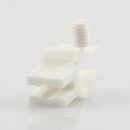 Kabelclip Kabelhalter Seilhalter-Clip für Stahlseile Lampen-Kabel 7.0-8.5mm + Drahtseil 1.0-2.0mm Kunststoff weiß