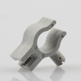 Kabelclip Kabelhalter Seilhalter-Clip fr Stahlseile Lampen-Kabel 7.0-8.5mm + Drahtseil 1.0-2.0mm Kunststoff grau