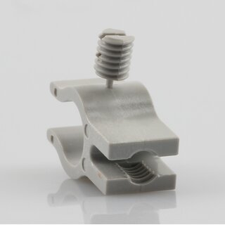 Kabelclip Kabelhalter Seilhalter-Clip fr Stahlseile Lampen-Kabel 7.0-8.5mm + Drahtseil 1.0-2.0mm Kunststoff grau