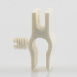 Kabelclip Kabelhalter Seilhalter-Clip fr Stahlseile Lampen-Kabel 5.0-6.5mm + Drahtseil 1.0-2.0mm Kunststoff wei