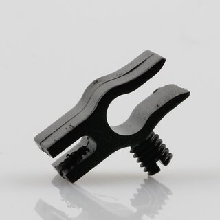 Kabelclip Kabelhalter Seilhalter-Clip fr Stahlseile Lampen-Kabel 5.0-6.5mm + Drahtseil 1.0-2.0mm Kunststoff schwarz