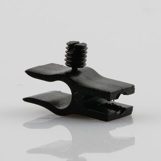Kabelclip Kabelhalter Seilhalter-Clip fr Stahlseile Lampen-Kabel 5.0-6.5mm + Drahtseil 1.0-2.0mm Kunststoff schwarz
