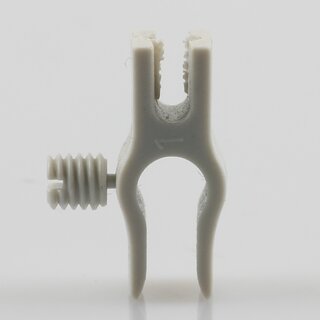 Kabelclip Kabelhalter Seilhalter-Clip fr Stahlseile Lampen-Kabel 5.0-6.5mm + Drahtseil 1.0-2.0mm Kunststoff grau