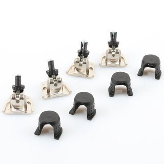 Hfele Dresscode 1 Tablartrger-Set (4 Trgerteile 4 Einstecktpfe) Regalbodentrger 15x12.5mm verzinkt
