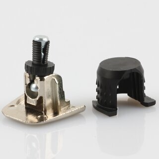Hfele Dresscode 1 Tablartrger-Set (4 Trgerteile 4 Einstecktpfe) Regalbodentrger 15x12.5mm verzinkt